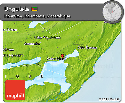 Physical Map of Ungulela