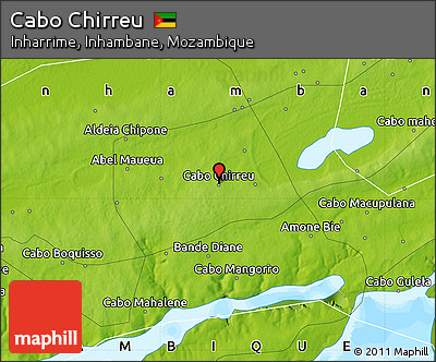 Physical Map of Cabo Chirreu