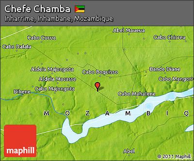 Physical Map of Chefe Chamba