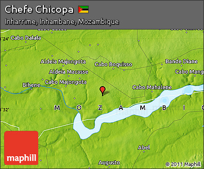 Physical Map of Chefe Chicopa