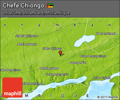 Physical Map of Chefe Chiongo