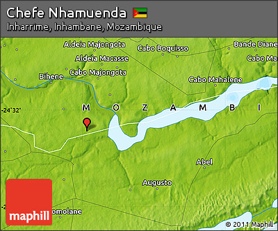 Physical Map of Chefe Nhamuenda