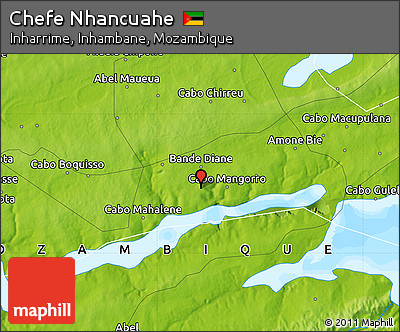 Physical Map of Chefe Nhancuahe