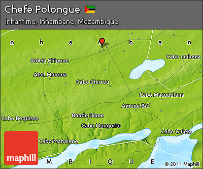 Physical Map of Chefe Polongue