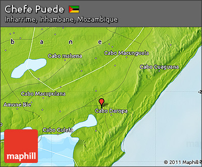 Physical Map of Chefe Puede