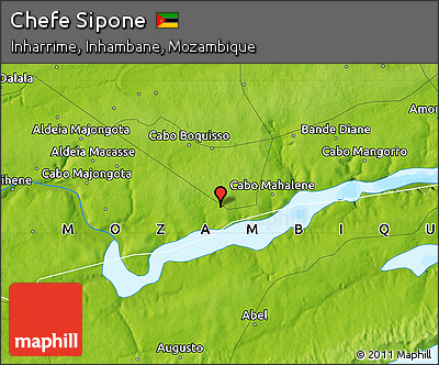 Physical Map of Chefe Sipone