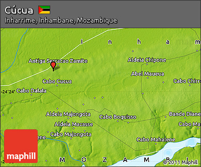Physical Map of Cúcua