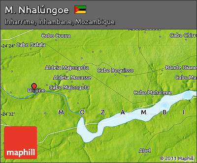 Physical Map of M. Nhalúngoe