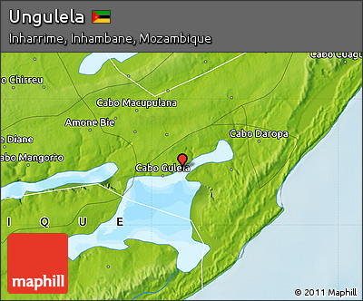 Physical Map of Ungulela