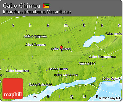 Physical Map of Cabo Chirreu