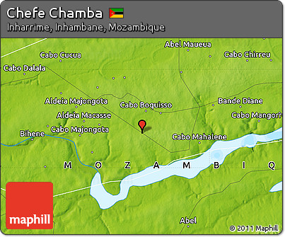 Physical Map of Chefe Chamba