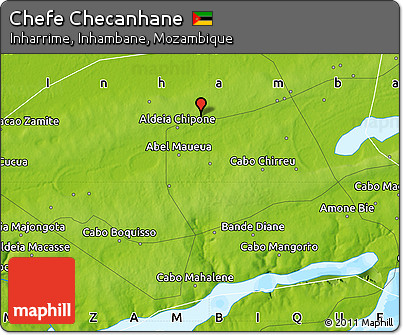 Physical Map of Chefe Checanhane