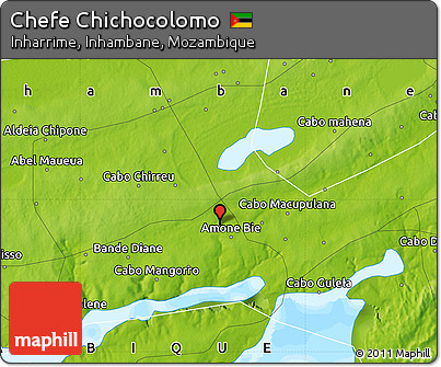 Physical Map of Chefe Chichocolomo
