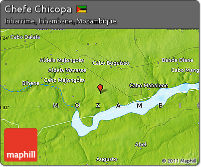 Physical Map of Chefe Chicopa