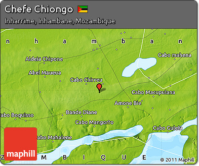 Physical Map of Chefe Chiongo