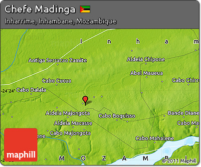 Physical Map of Chefe Madinga