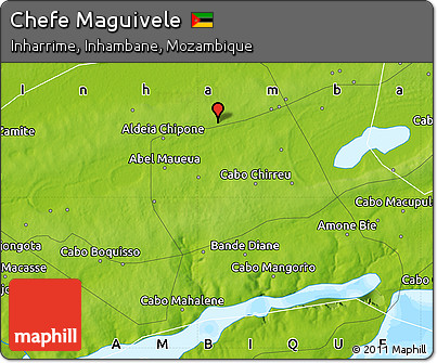 Physical Map of Chefe Maguivele