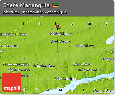 Physical Map of Chefe Manengula
