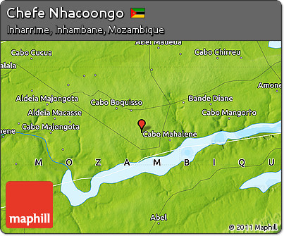 Physical Map of Chefe Nhacoongo