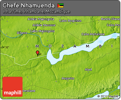 Physical Map of Chefe Nhamuenda