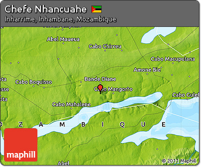 Physical Map of Chefe Nhancuahe