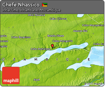 Physical Map of Chefe Nhassico