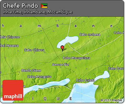 Physical Map of Chefe Pindo