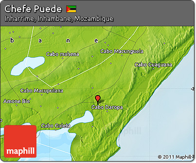 Physical Map of Chefe Puede