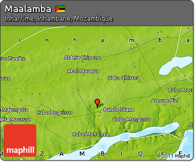 Physical Map of Maalamba