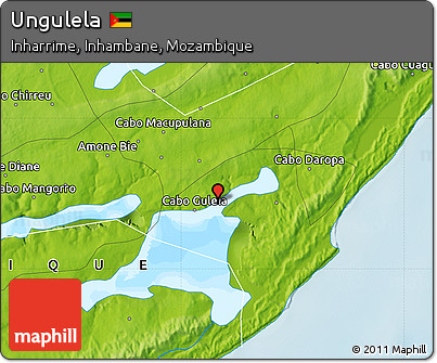Physical Map of Ungulela