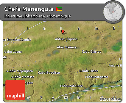 Satellite Map of Chefe Manengula