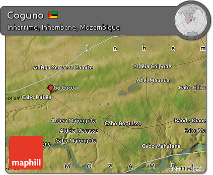 Satellite Map of Coguno