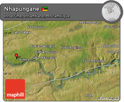 Satellite Map of Nhapungane