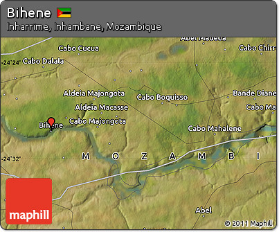 Satellite Map of Bihene