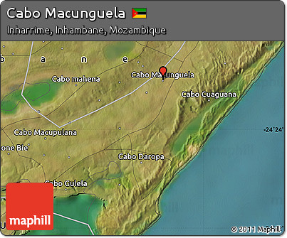 Satellite Map of Cabo Macunguela