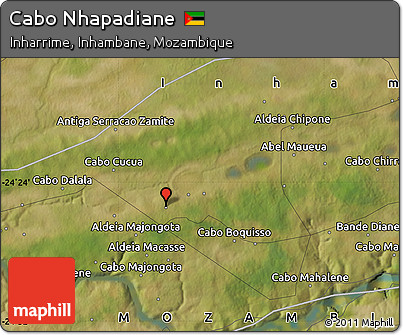 Satellite Map of Cabo Nhapadiane