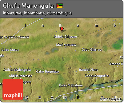 Satellite Map of Chefe Manengula