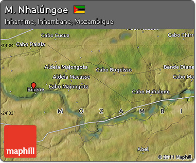 Satellite Map of M. Nhalúngoe