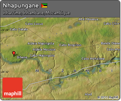 Satellite Map of Nhapungane