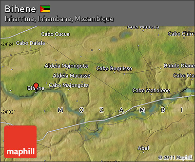 Satellite Map of Bihene