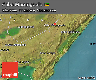 Satellite Map of Cabo Macunguela