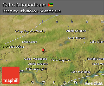 Satellite Map of Cabo Nhapadiane