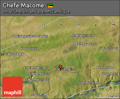 Satellite Map of Chefe Macome