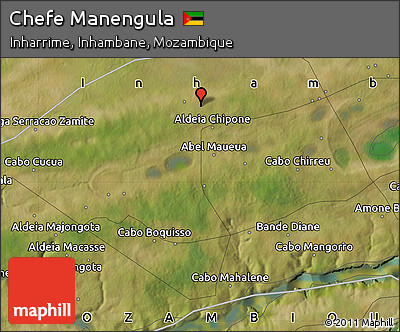 Satellite Map of Chefe Manengula