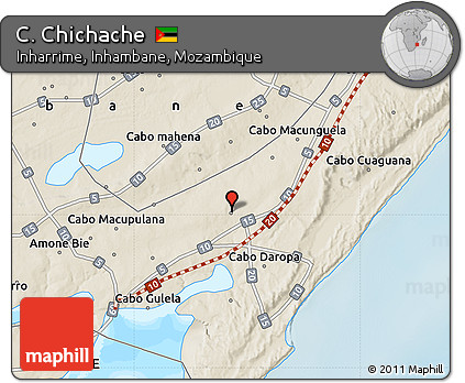 Shaded Relief Map of C. Chichache