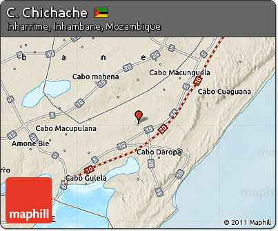 Shaded Relief Map of C. Chichache