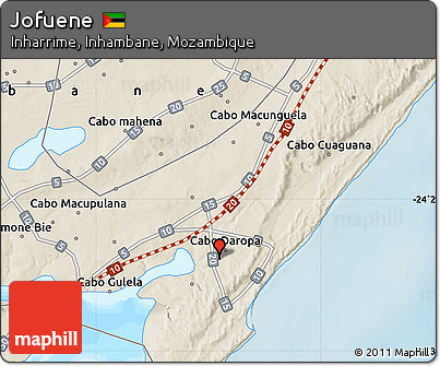 Shaded Relief Map of Jofuene