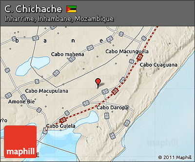 Shaded Relief Map of C. Chichache