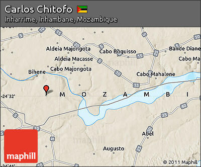 Shaded Relief Map of Carlos Chitofo