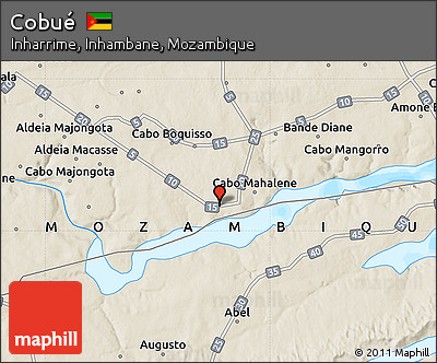Shaded Relief Map of Cobué